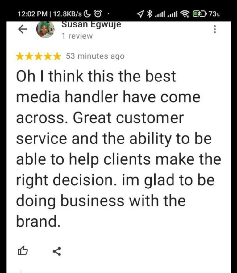 digital marketer in nigeria - olasunkanmi ademilusi - susan testimonial