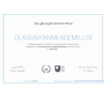 olasunkanmi ademilusi - certifcation with google digital skills for africas