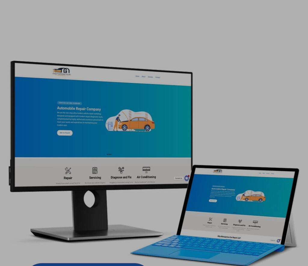 motorgenius website design - my digital hanle - digital marketing agency